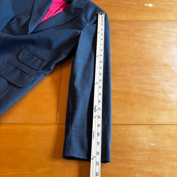 iAlex Alex Garfield 8 gray button front office career blazer suit, jacket - Picture 11 of 12